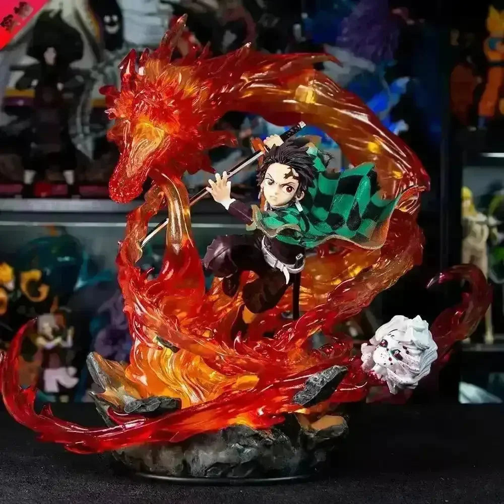 Demon Slayer Tanjiro Kamado Fighting Action Figure (30 cm)