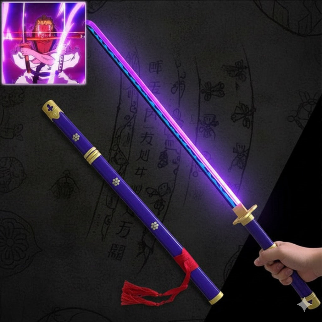 *LED* Purple Ready Roronoa Zoro Enma Katana | One Piece