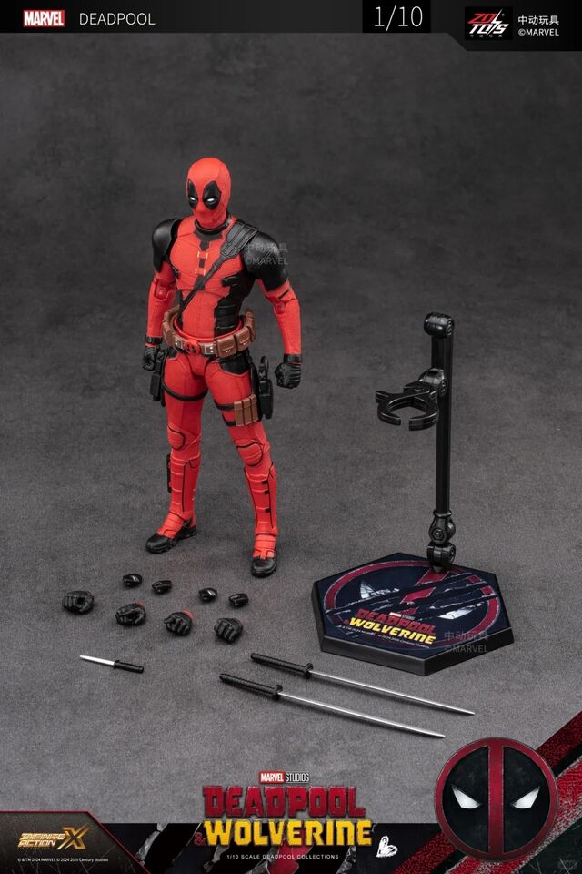 ZD Toys: Deadpool and Wolverine - Deadpool 1:10 Scale Action Figure