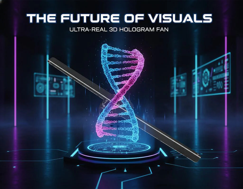 3D hologram fan 42cm with build in audio