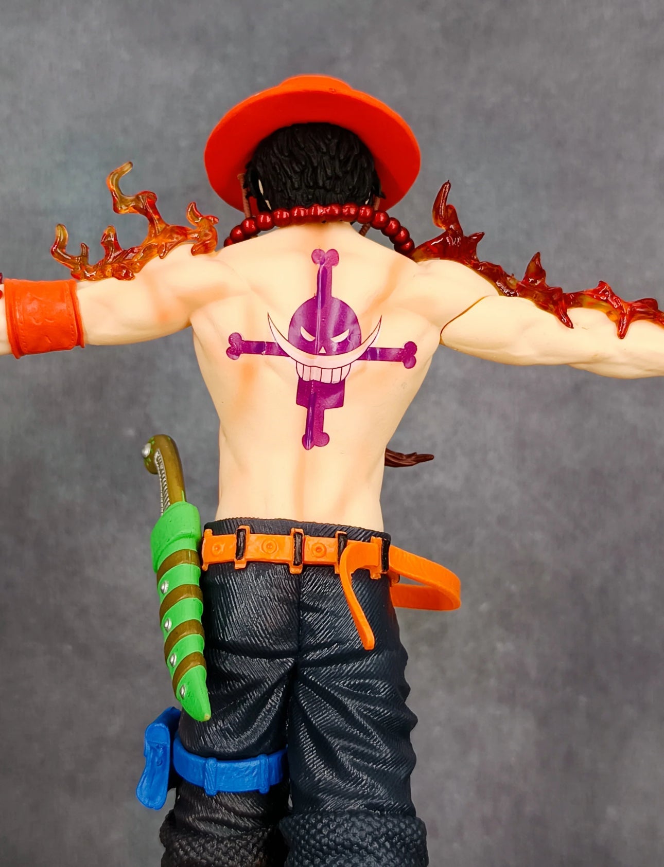 One Piece Portgas D. Ace Action Figure | Open Hand Pose | 28 cm | Lights