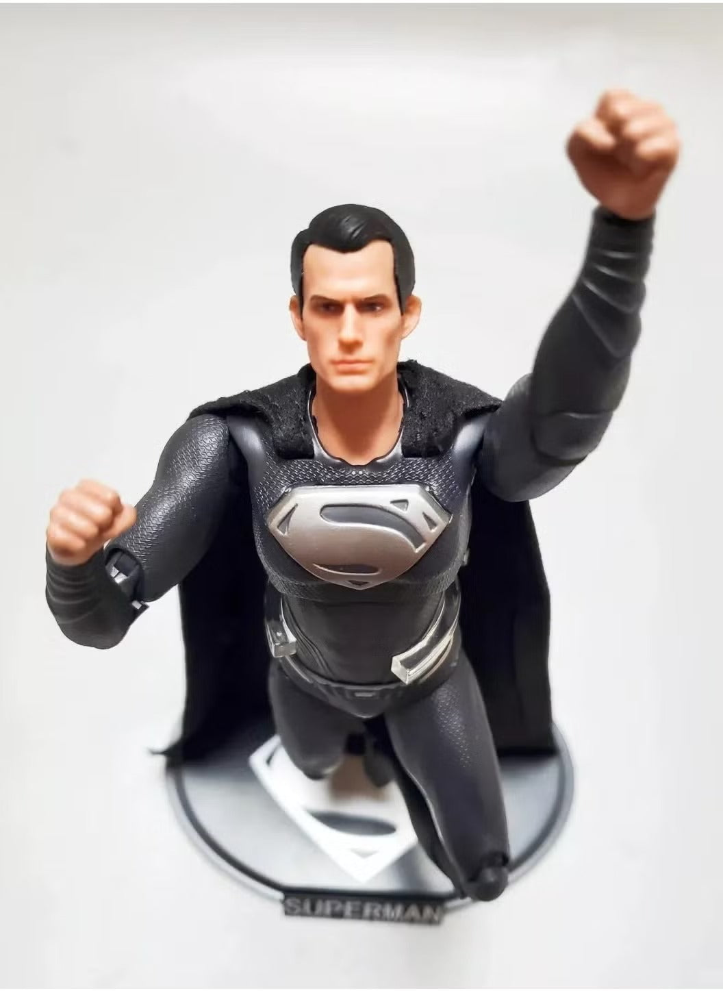 Black Superman Action Figure 1/10 Scale Found joy