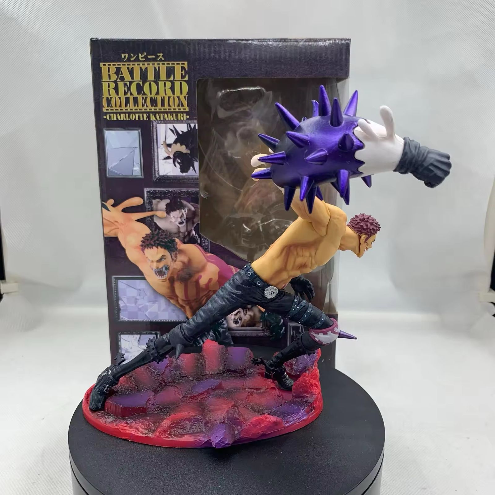 One Piece Charlotte Katakuri Attacking Action Figure with Base | 20 cm