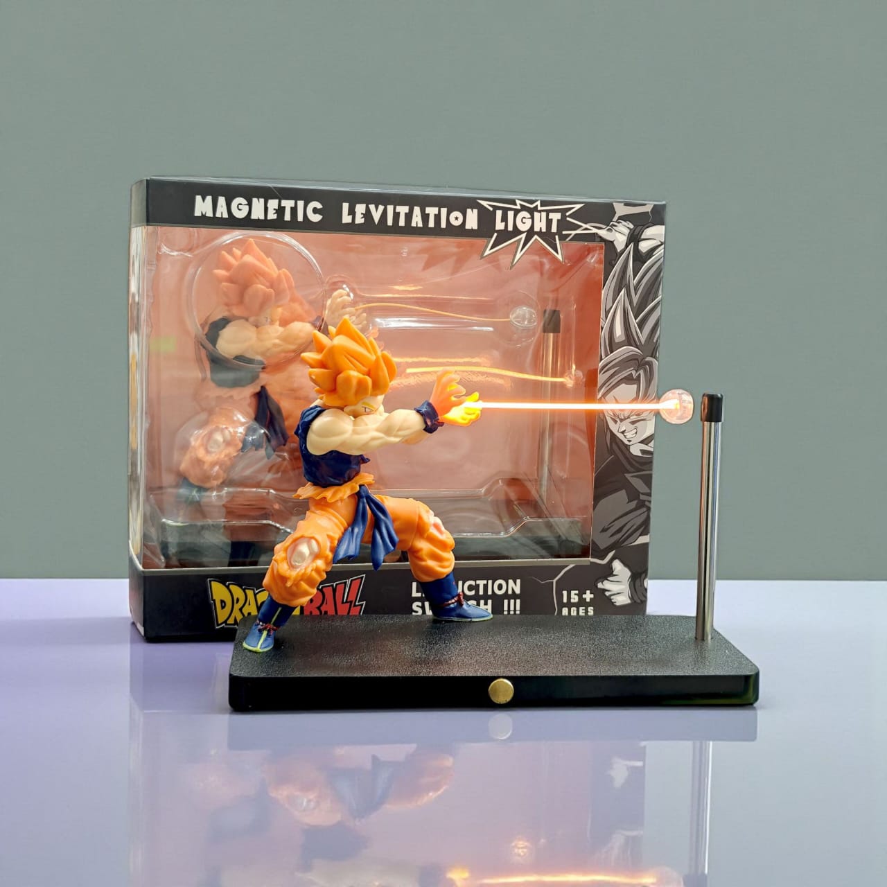 Dragon Ball Z Goku Kamehameha Magnetic LED Lamp with yellow led