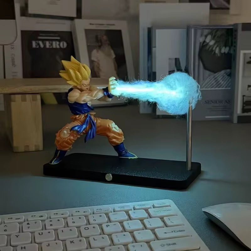 Dragon Ball Z Goku Kamehameha Magnetic LED Lamp with yellow led