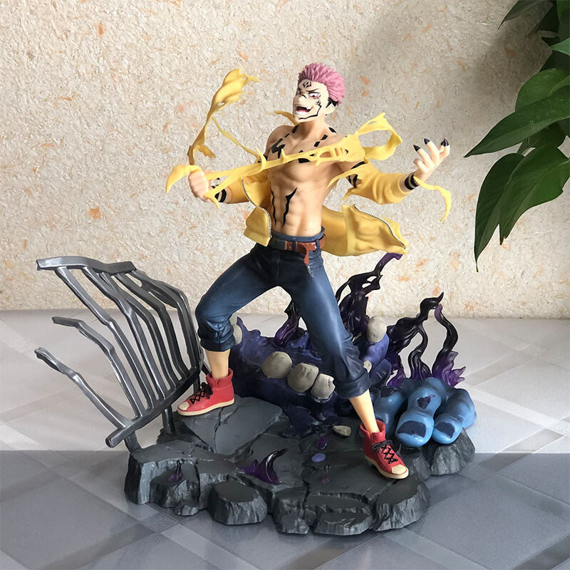 Jujutsu Kaisen Ryomen Sukuna Yuji Itadori Action Figure Model 25.5cm Toy Gift