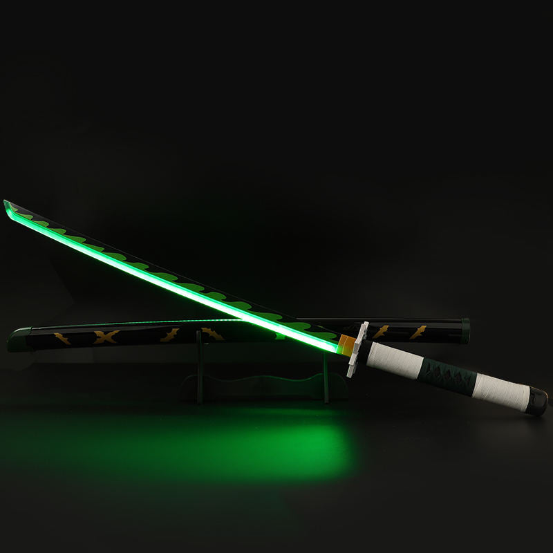 ANIME THEMED LED KATANA | Demon Slayer Sanemi’s Nichirin Sword | Full Tang | 108 CM | Ready Stock | Delivery in 7 Days!