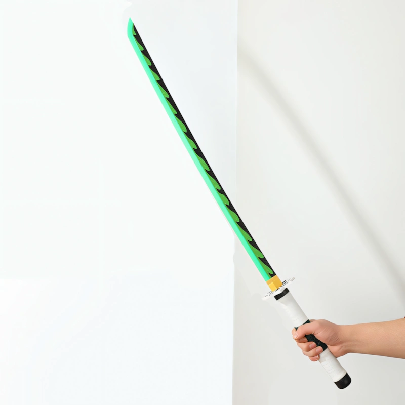 ANIME THEMED LED KATANA | Demon Slayer Sanemi’s Nichirin Sword | Full Tang | 108 CM | Ready Stock | Delivery in 7 Days!