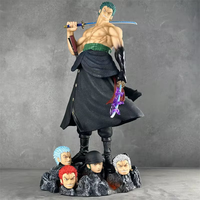 One Piece Stand Posture Roronoa Zoro Anime Action Fight Figures Pvc Statue | 50 CMS |