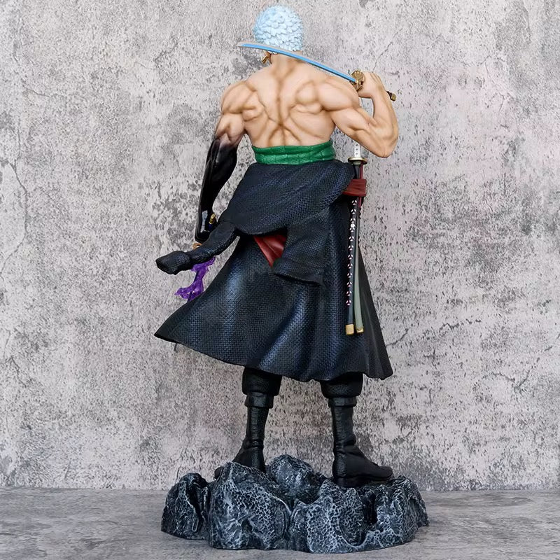 One Piece Stand Posture Roronoa Zoro Anime Action Fight Figures Pvc Statue | 50 CMS |