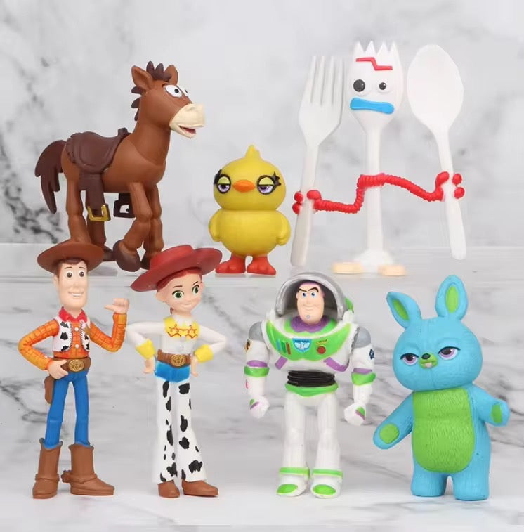 Toy Story Set of 7 Miniature Figures | Collectible Pixar Toy Set