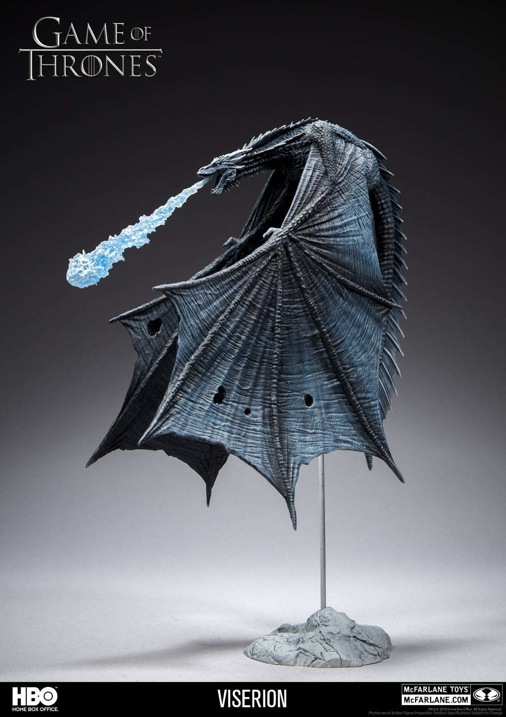 Viserion Ice Dragon Game Of Thrones Model by mc farlane