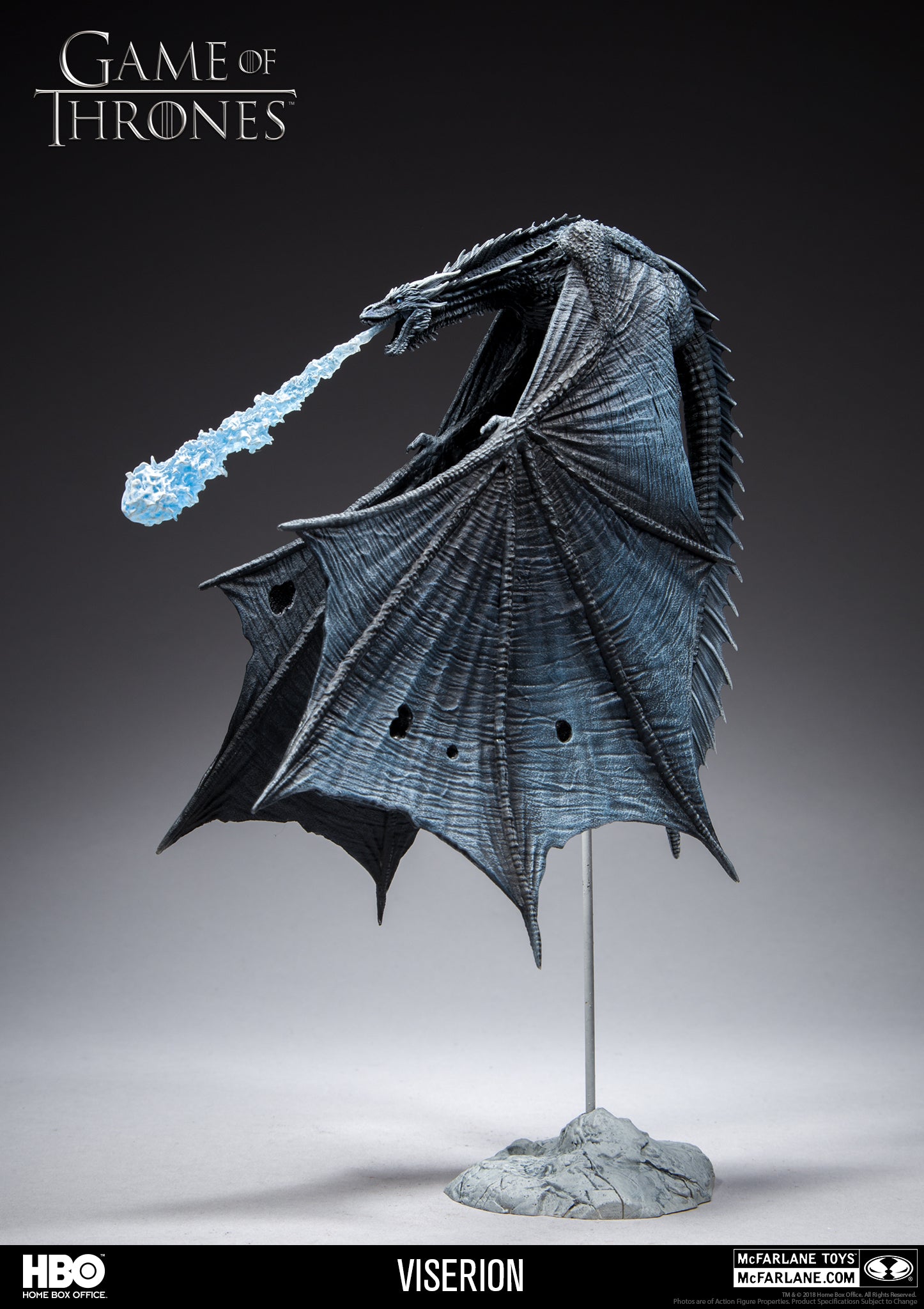 Viserion Ice Dragon Game Of Thrones Model by mc farlane