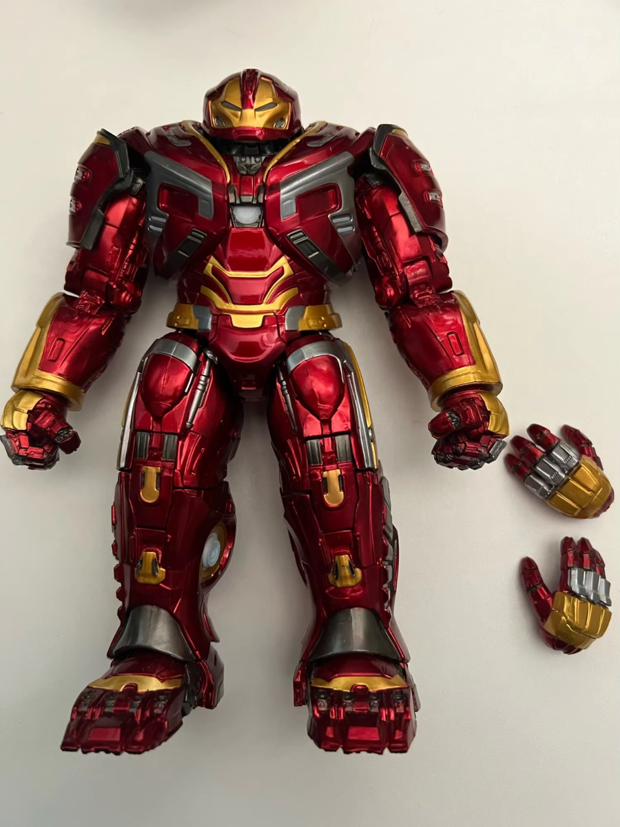 Iron man Hulkbuster with lights and dual hands  25cm approx high quality 2 hands