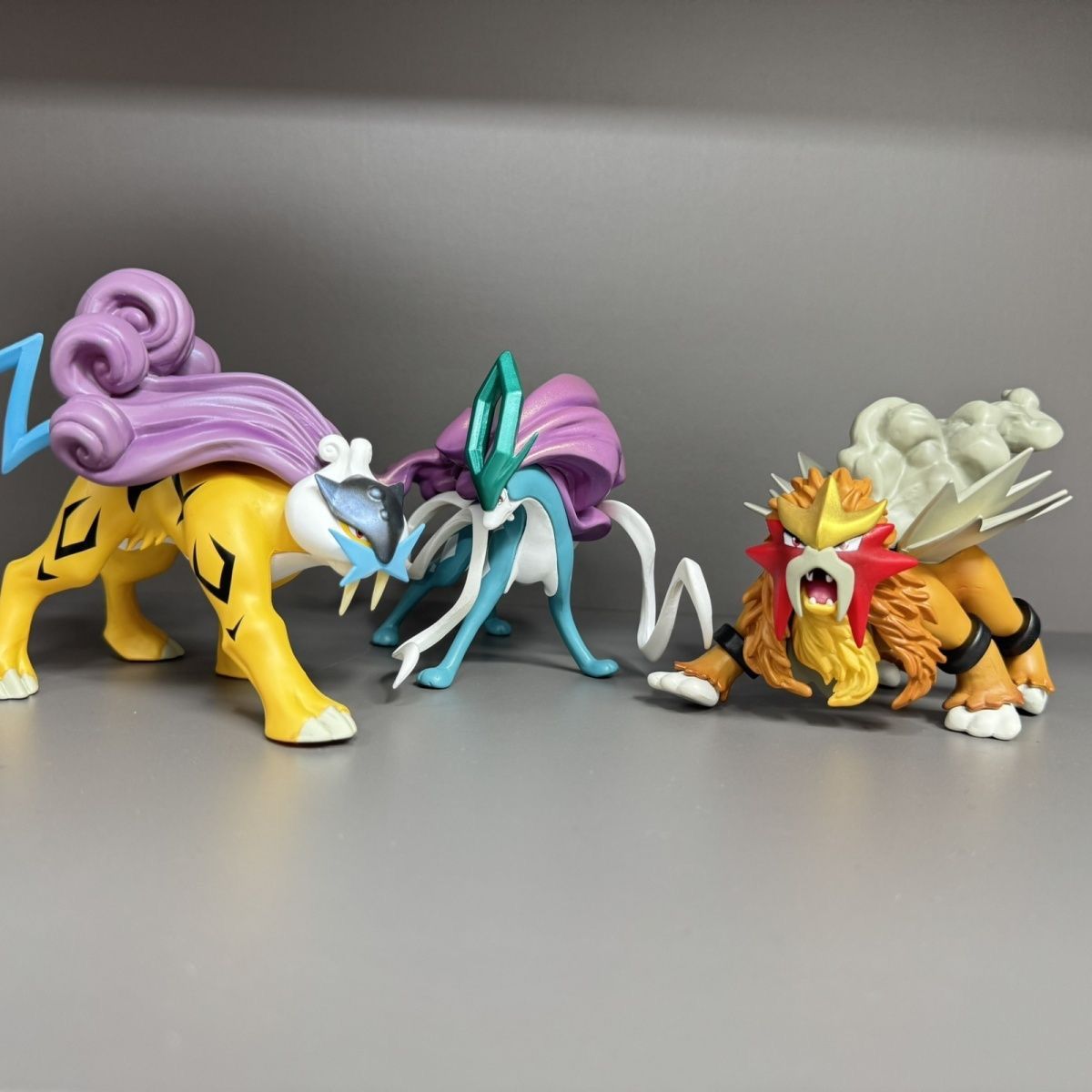 Entei, Raikou, Suicune Pokemon set of 3 Pre Order