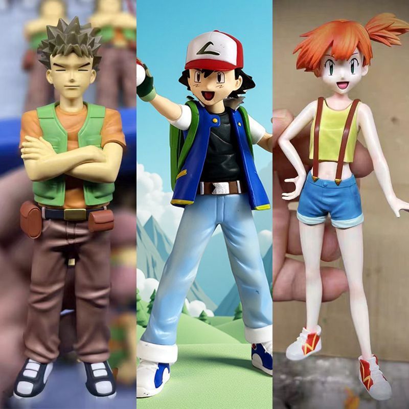 Ash misty and brock set of 3 Pre Order