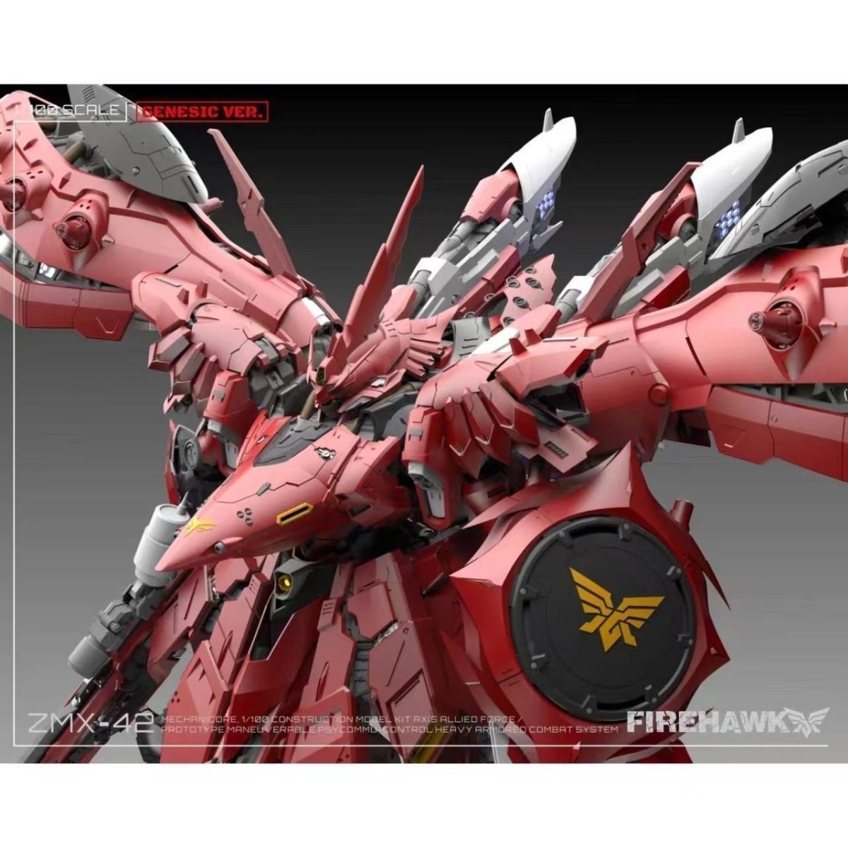 Mechanicore ZMX-42 Firehawk (MEC10 Original Classic Red) | 1/100 Scale Model Kit Preorder