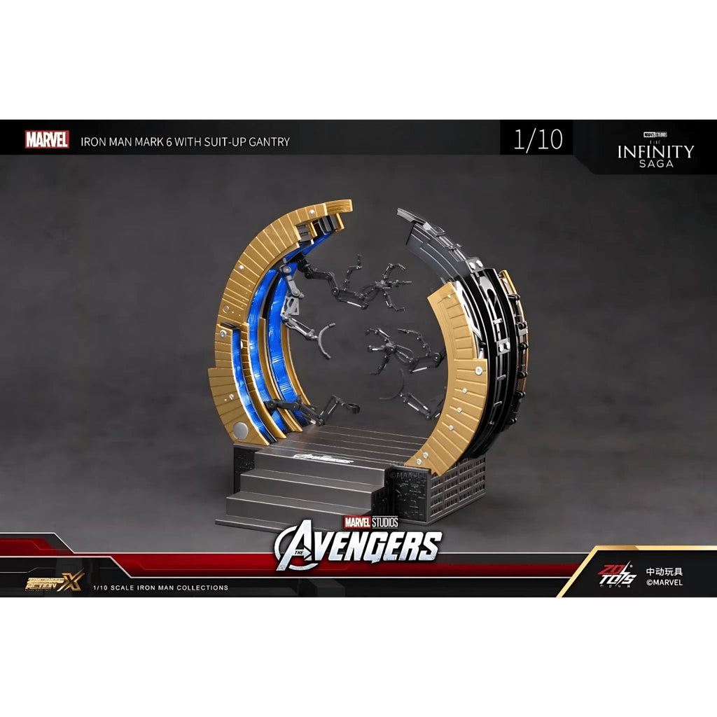 IRON MAN Mark 6 with Suit-Up Gantry Action Figure by ZD Toys Pre Order